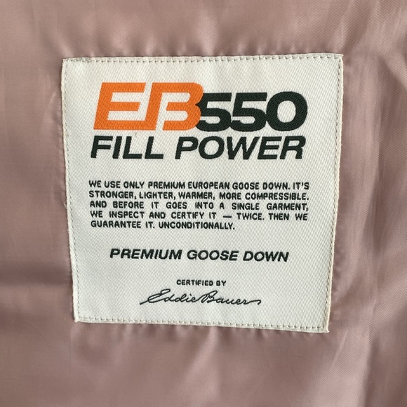 Eddie Bauer Vest Yukon Model Women`s 550 Fill Power Goose Down Puffer Zip M - Picture 8 of 12